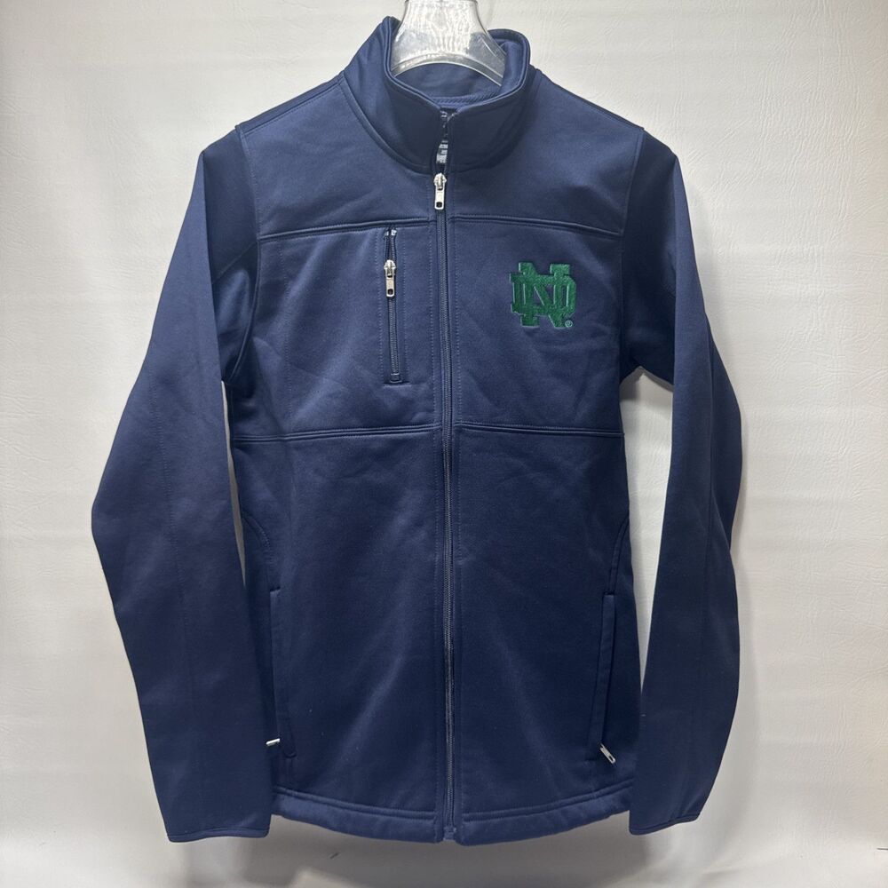 Notre Dame Full Zip Hoodie Youth Large (14/16) Adidas Fleece Sweatshirt Sweater